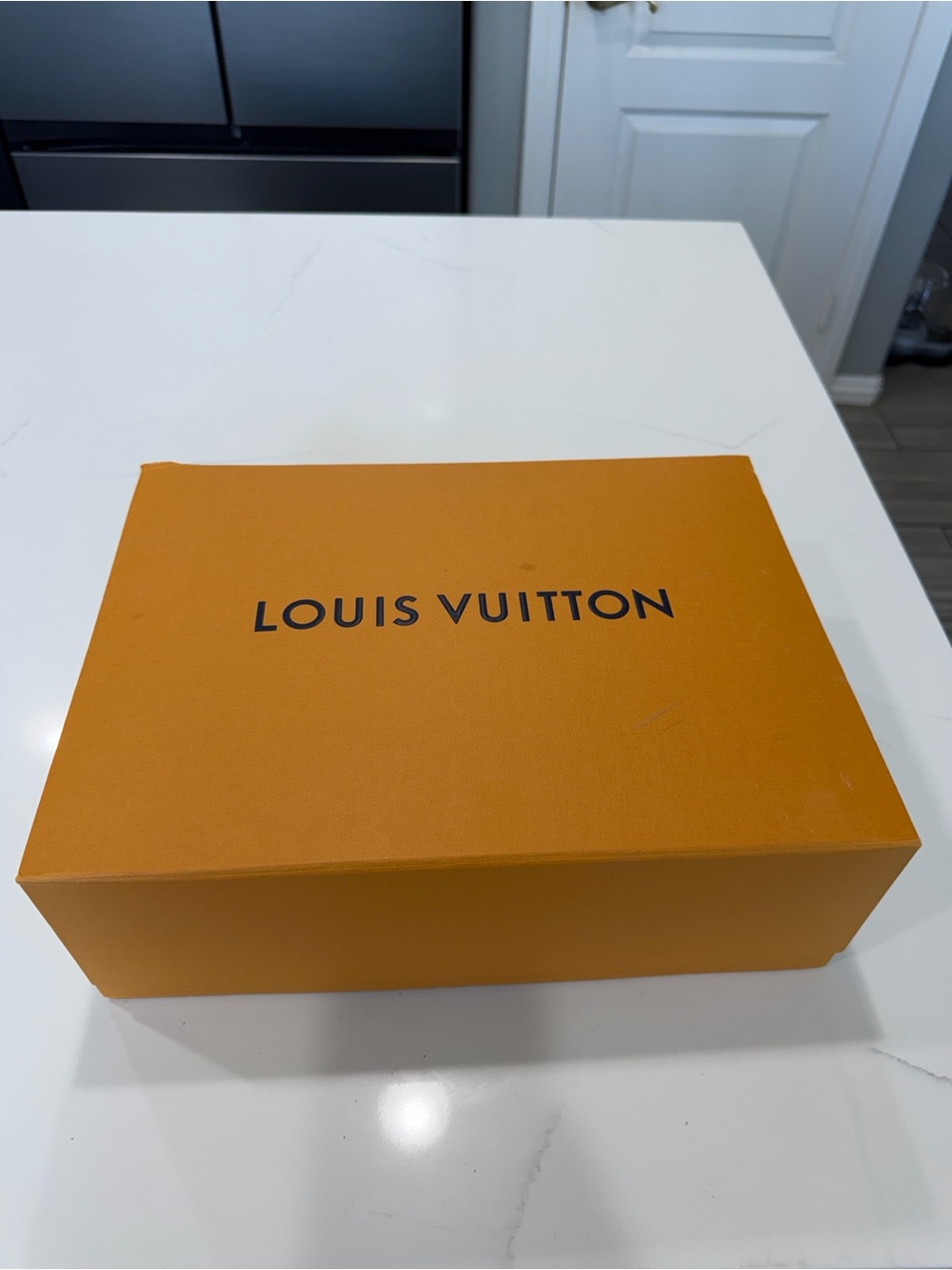 Louis Vuitton Orange Box with Black Logo